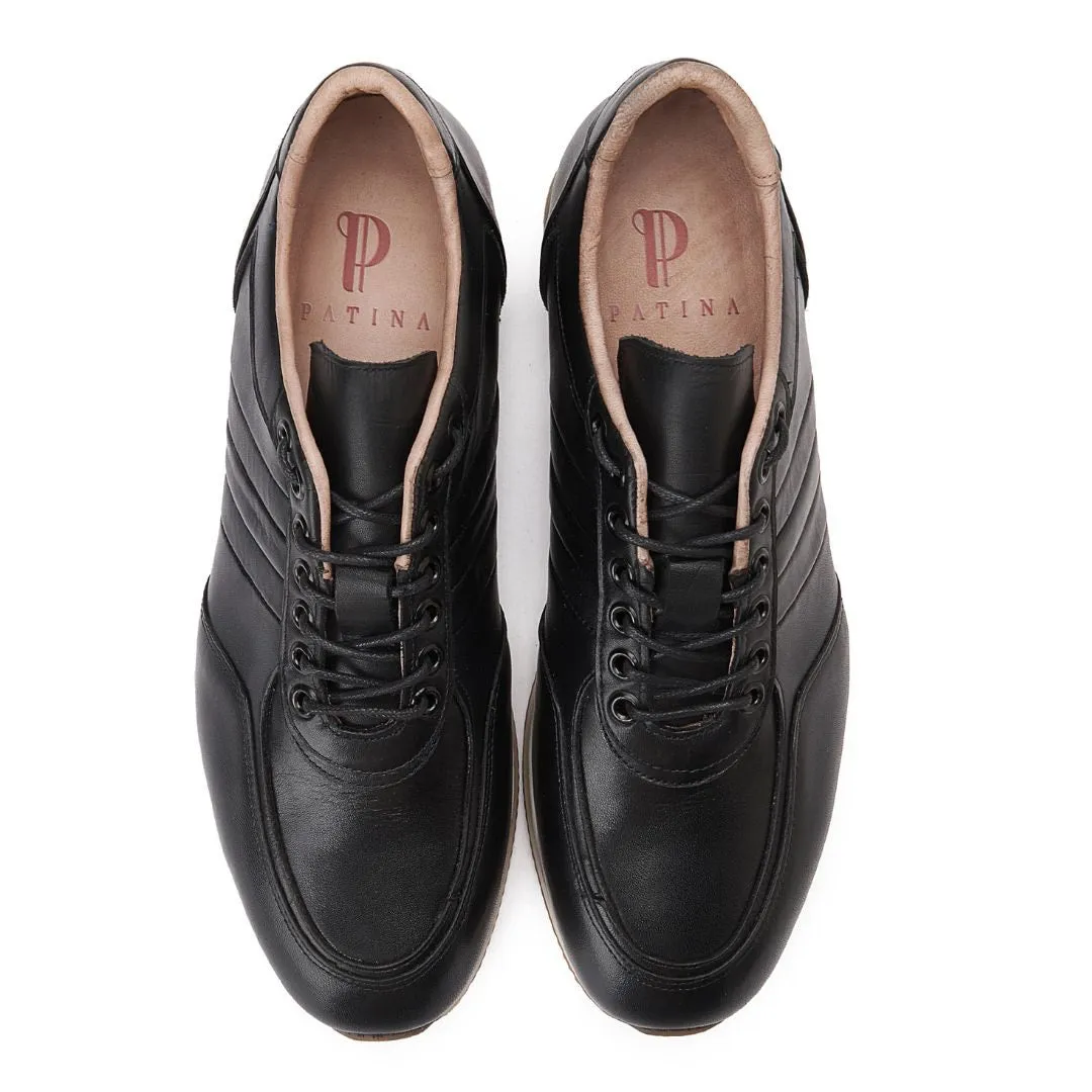PATINA Causal Leather Shoes Men 900-01-BLK