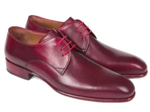 Paul Parkman Burgundy Hand Painted Derby Shoes