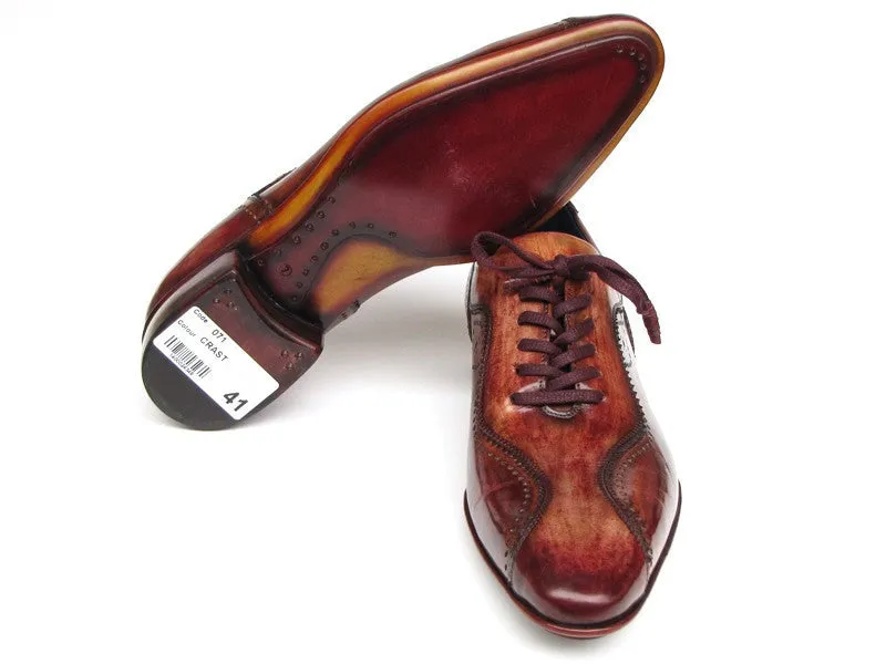 Paul Parkman Handcrafted Brown Leather Casual Shoes