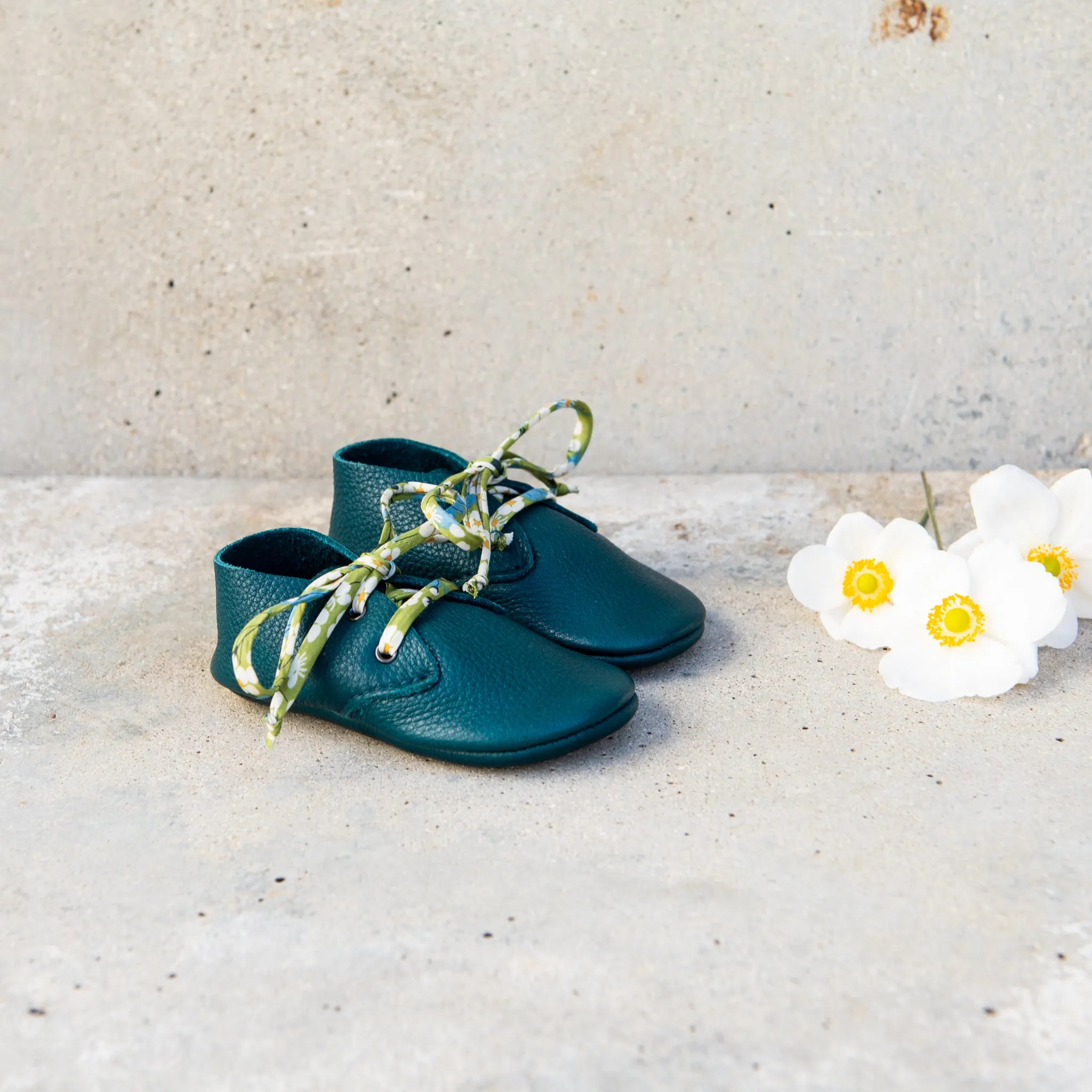 PETROL TRAVELLERS WITH LIBERTY PRINT LACES