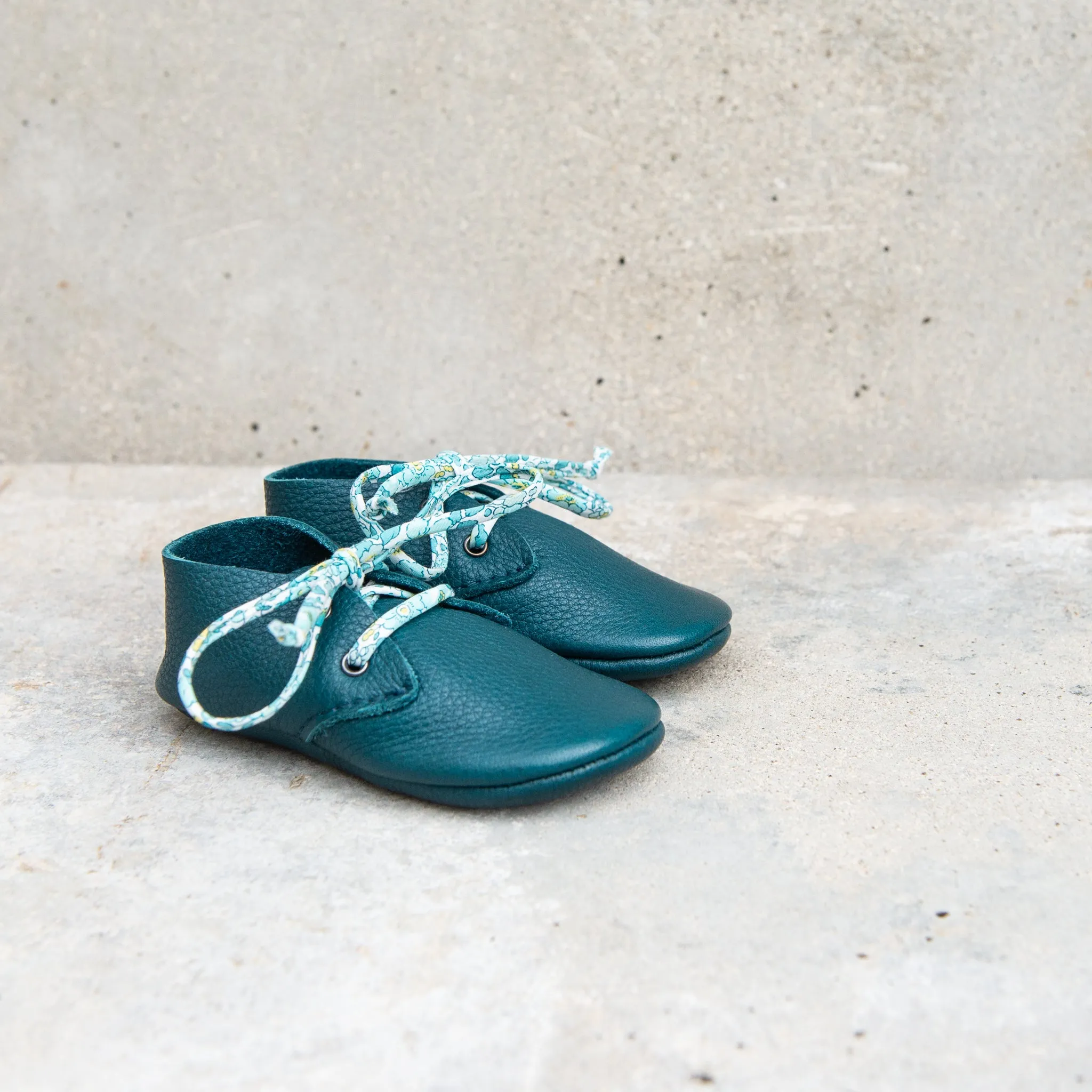 PETROL TRAVELLERS WITH LIBERTY PRINT LACES