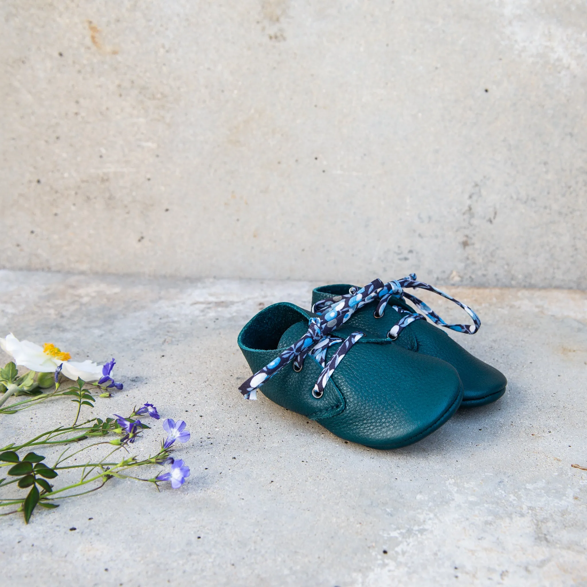PETROL TRAVELLERS WITH LIBERTY PRINT LACES