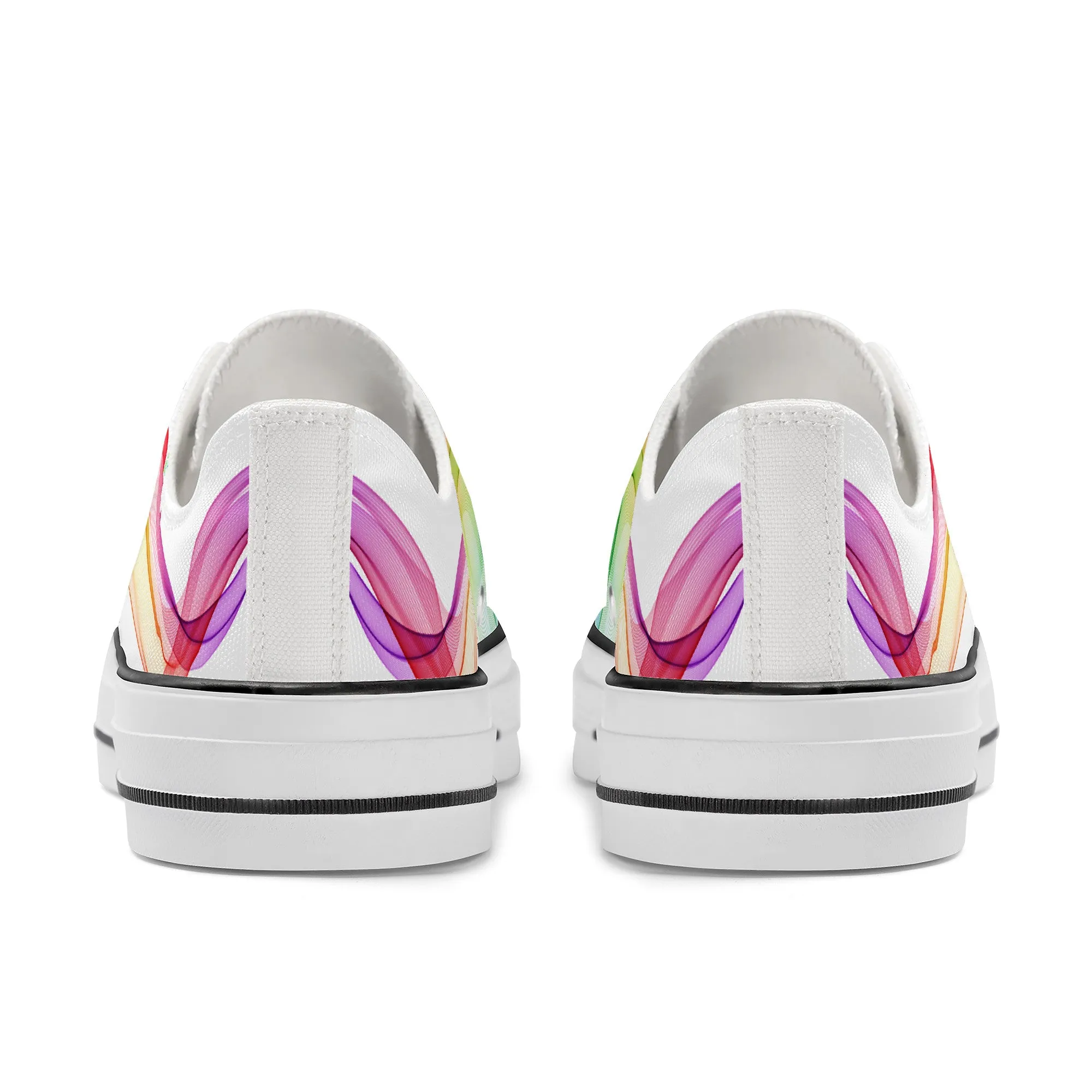 Pride Low Top Canvas Shoes - White