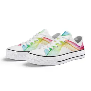Pride Low Top Canvas Shoes - White