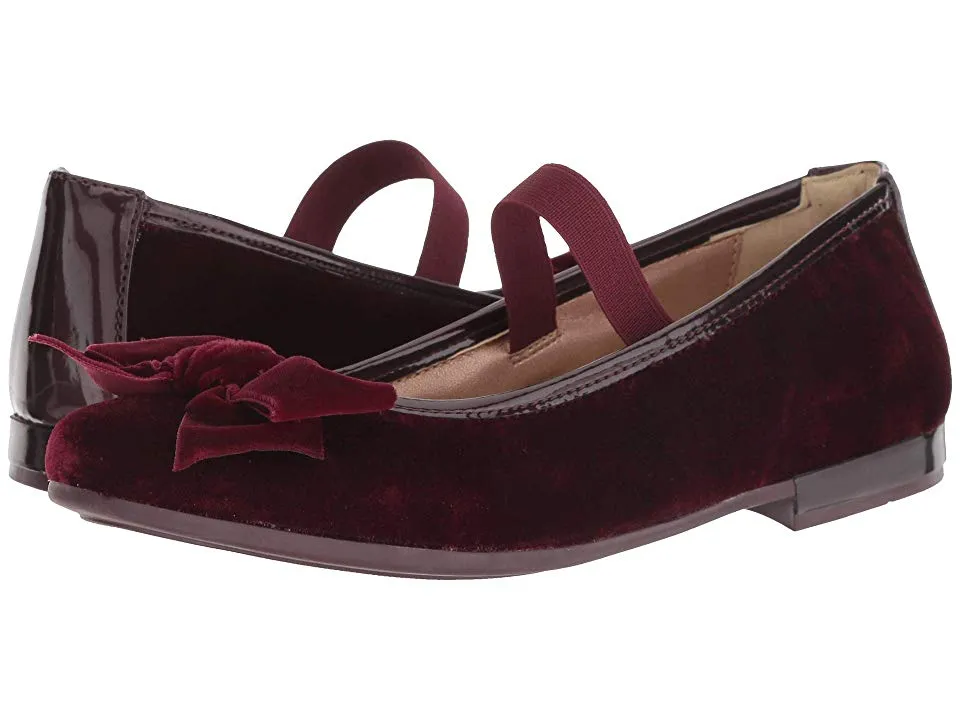 Primigi Burgundy Velvet Balerinas