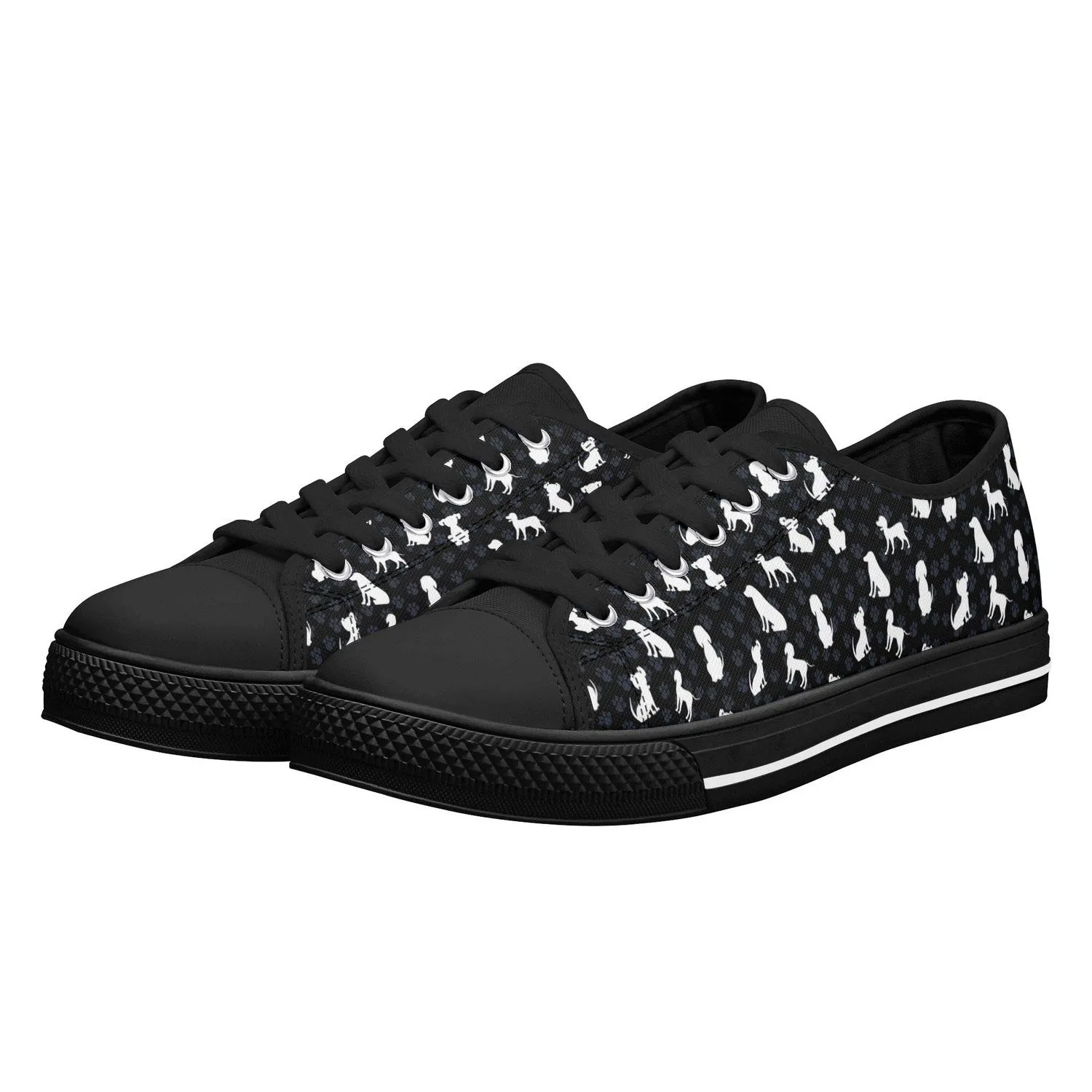 Puppies Womens Low Top Canvas Shoes