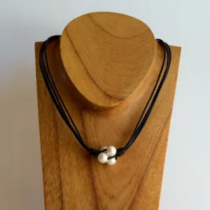 "Simply Knot" Freshwater Pearl Necklace