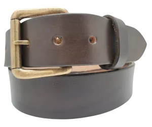 "The Office" Dark Brown Casual Leather Belt