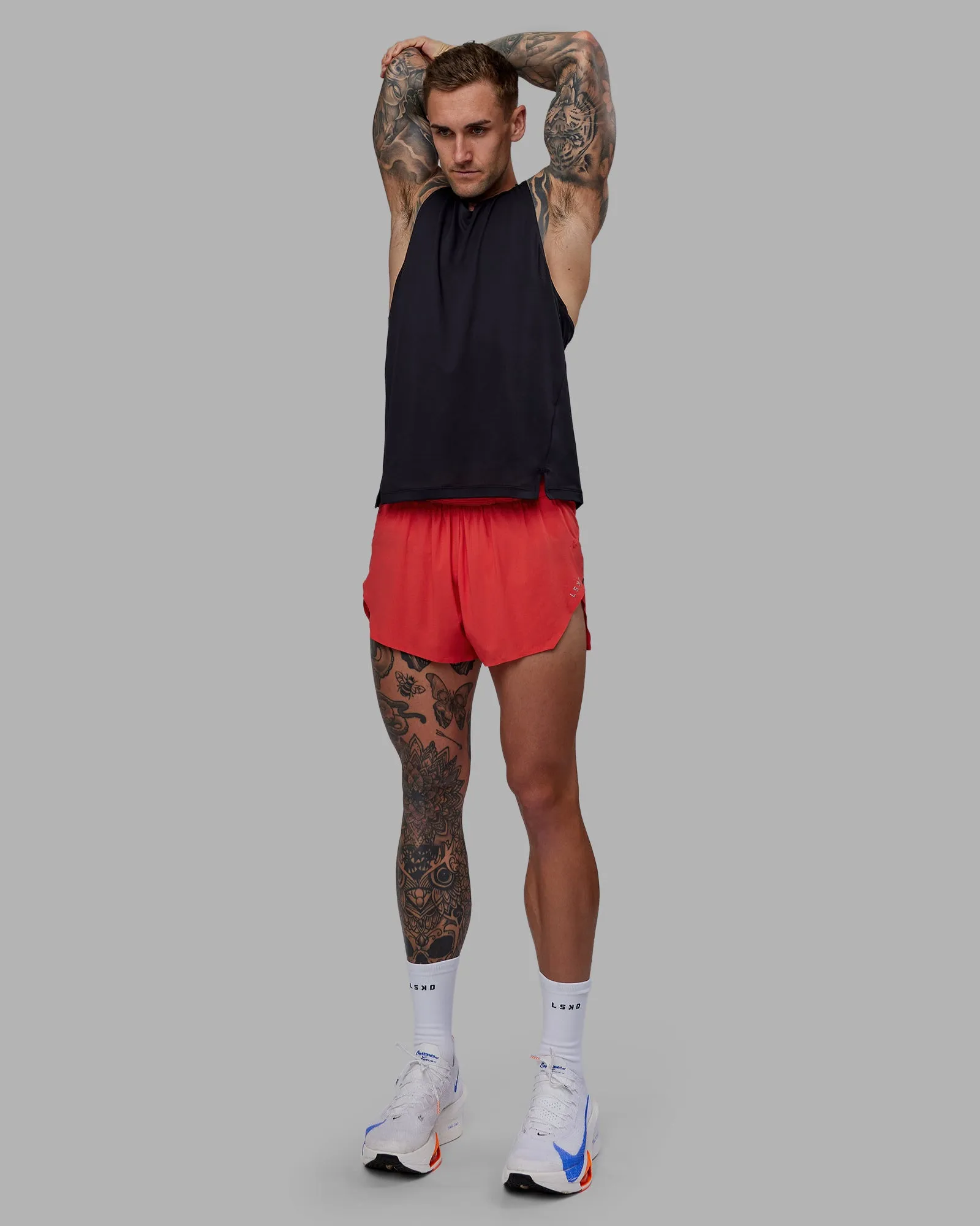 Race Day 3" Lined Running Shorts - Cayenne