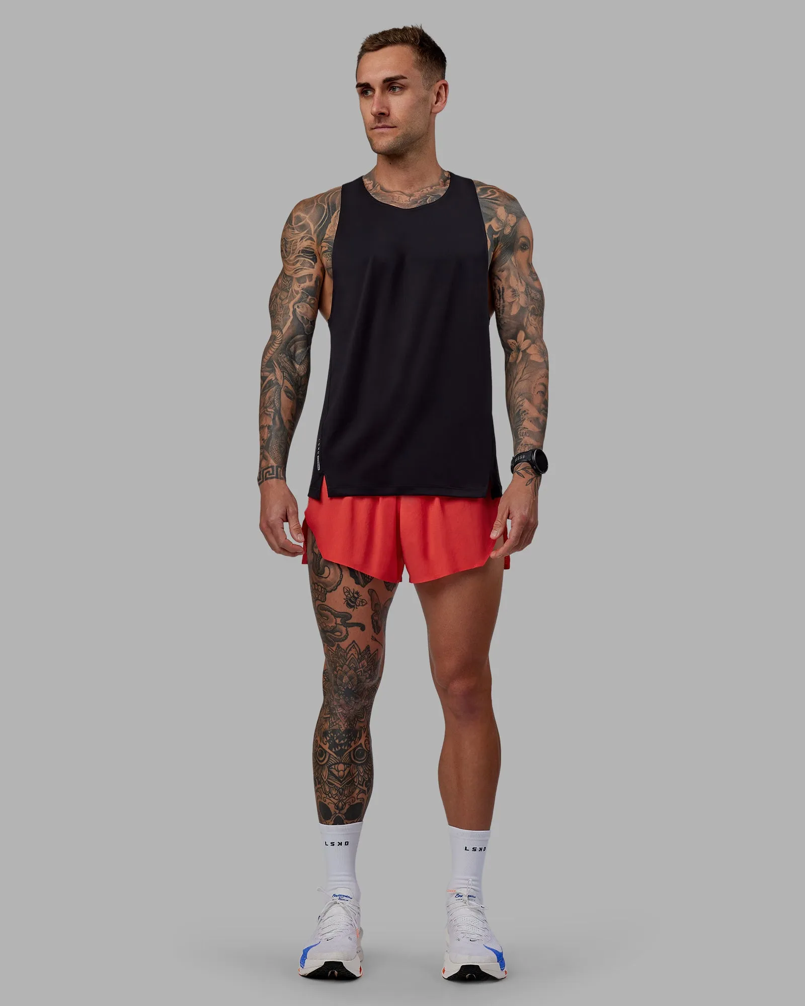 Race Day 3" Lined Running Shorts - Cayenne
