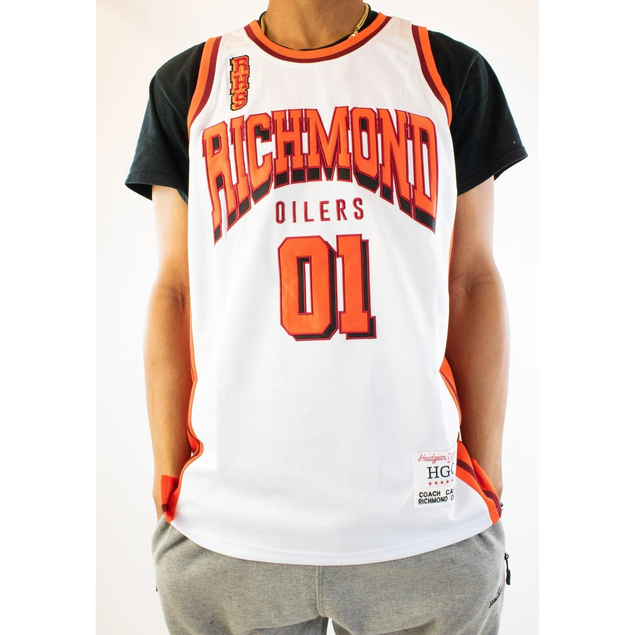 RICHMOND OILERS COACH CARTER BASKETBALL JERSEY (WHITE)