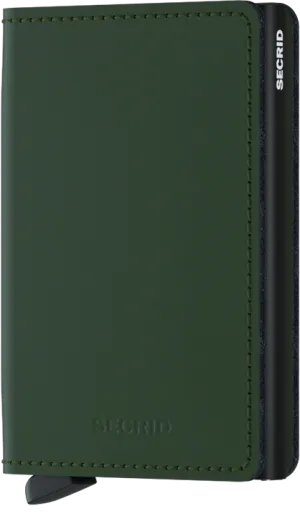 Secrid Slim Wallet - Matte Green / Black