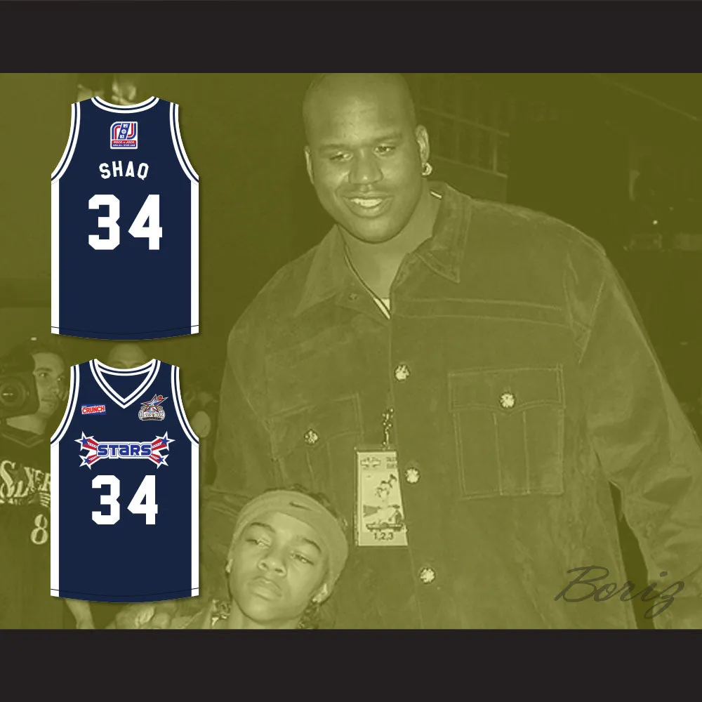 Shaquille 'Shaq' O'Neal 34 Stars Basketball Jersey Rock N' Jock All Star Jam 2002