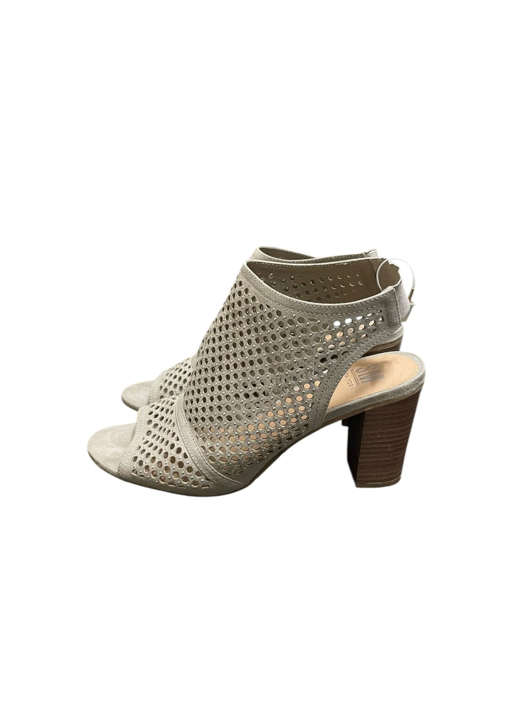 Shoes Heels Block By Steve Madden In Grey, Size: 9.5
