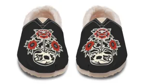 Skull Flowers Winter Casual Shoes