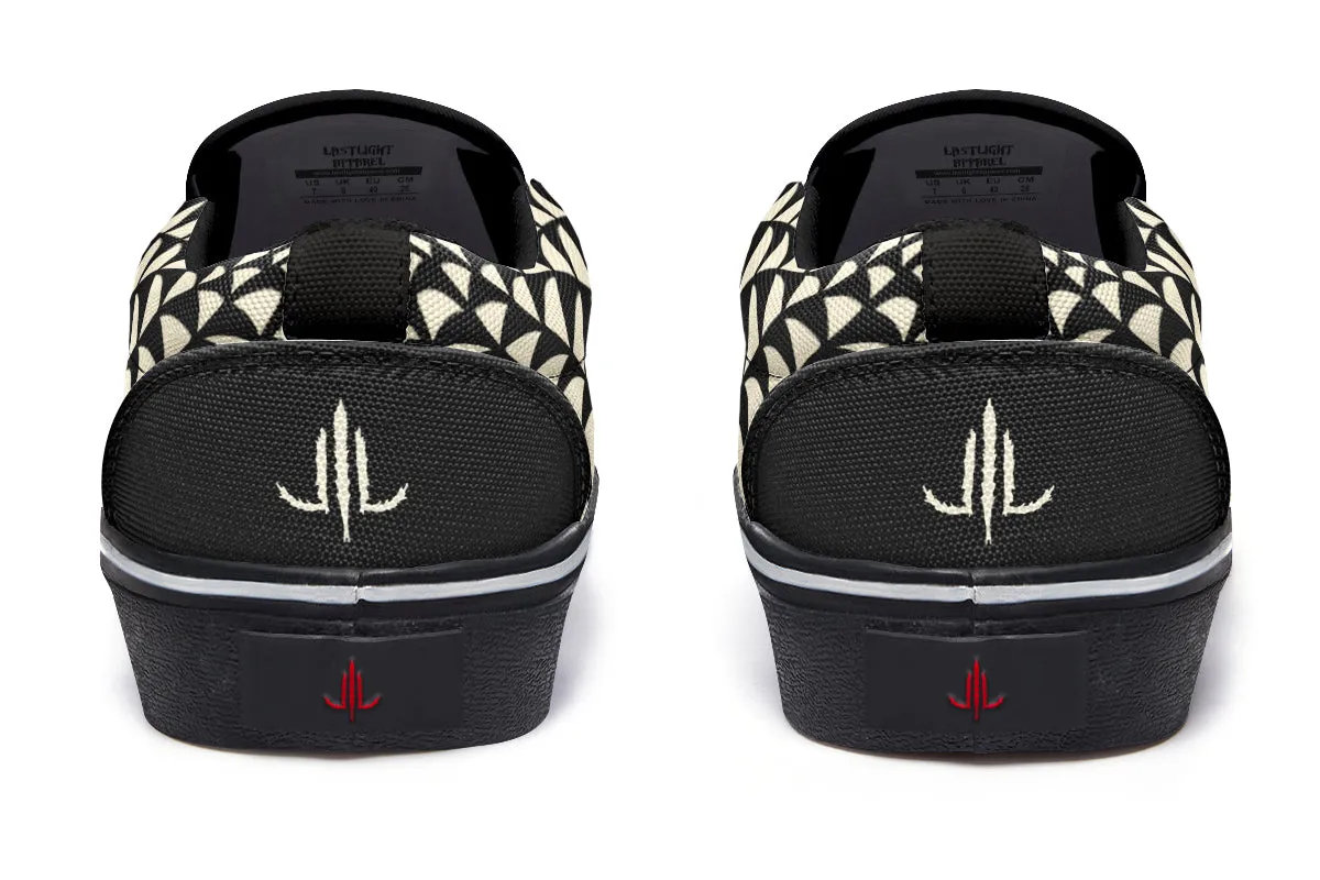 Skull Spider Slip On Shoes
