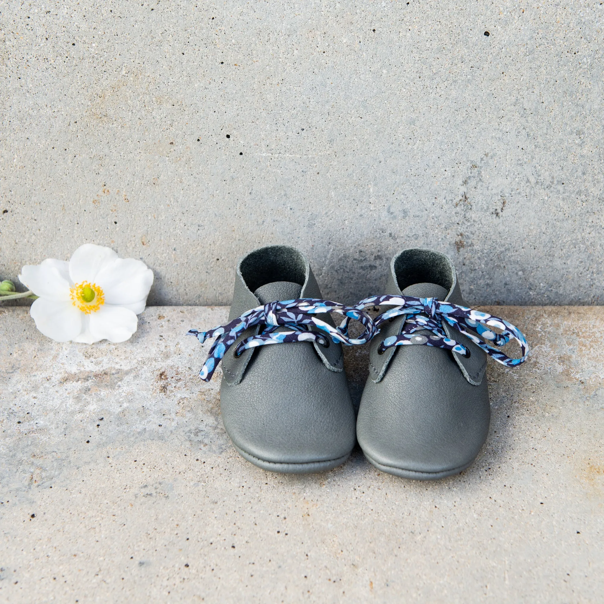 SLATE TRAVELLERS WITH LIBERTY PRINT LACES