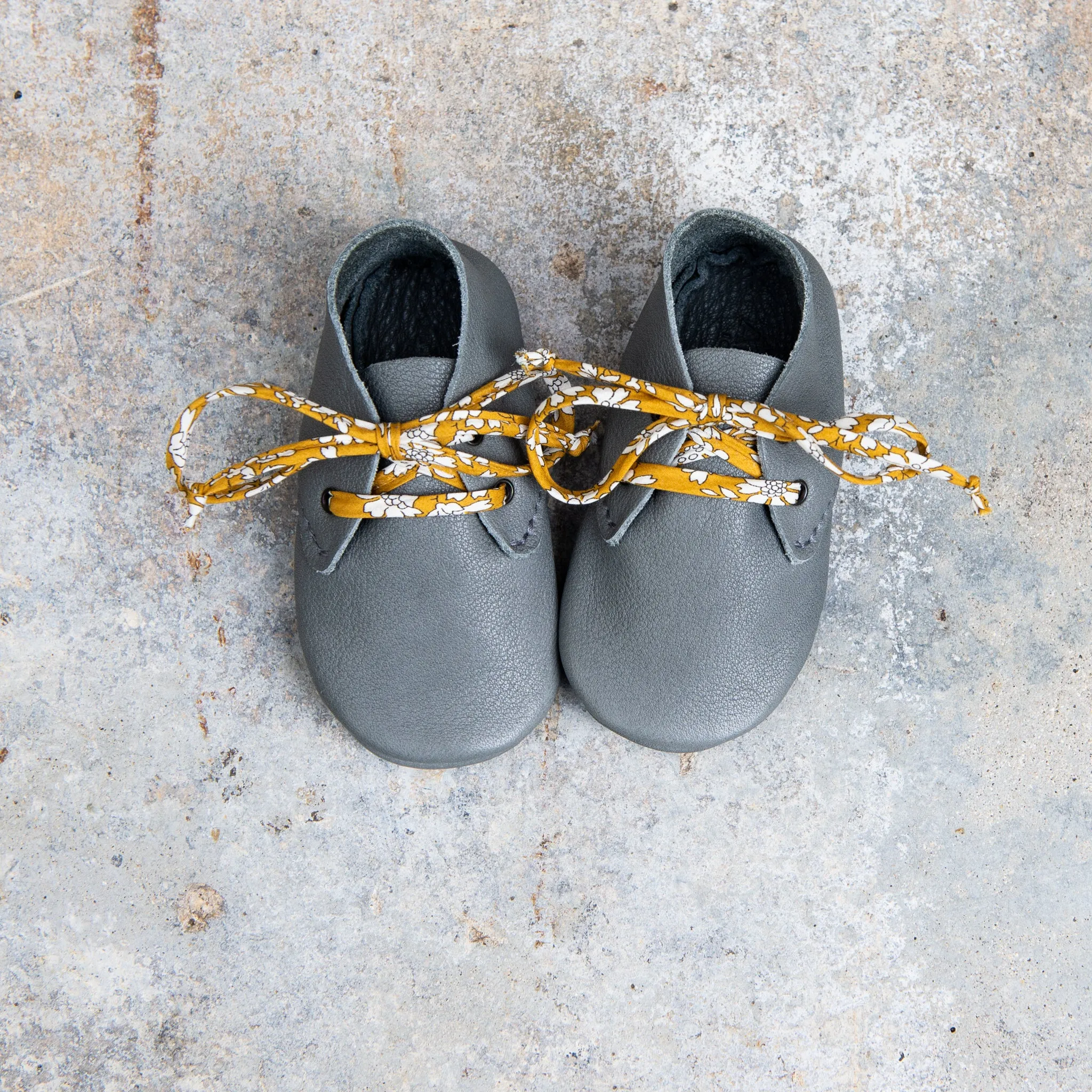 SLATE TRAVELLERS WITH LIBERTY PRINT LACES