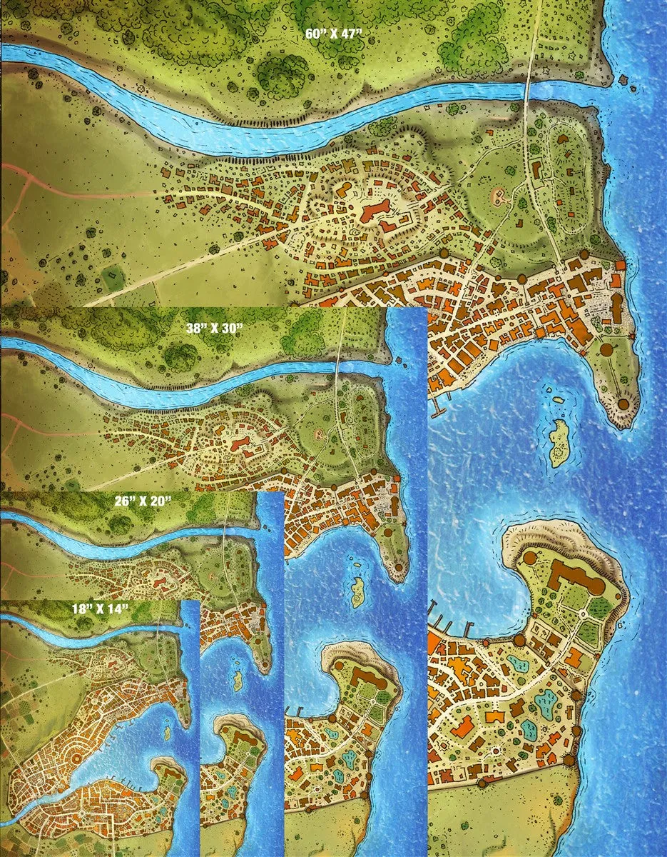 Slilgas City Fantasy Map