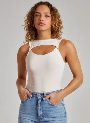 Slinky Sleeveless Letterbox Bodysuit