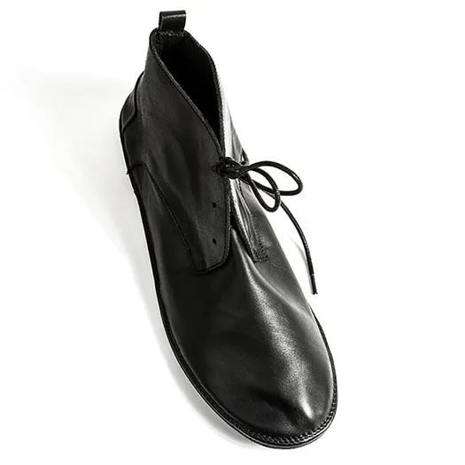 Soft Runway Popular Men Shoes Flats Lace Up High Top Tan Oxfords