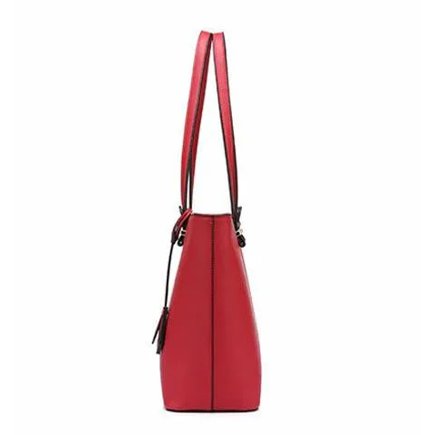 Solid Leather Tote Combo