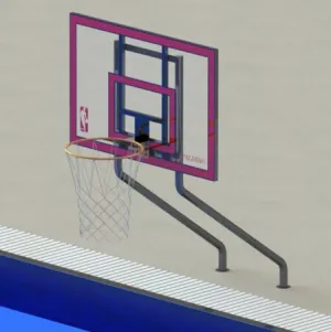 Spectrum Aquatics - Dual Post Basketball Hoop