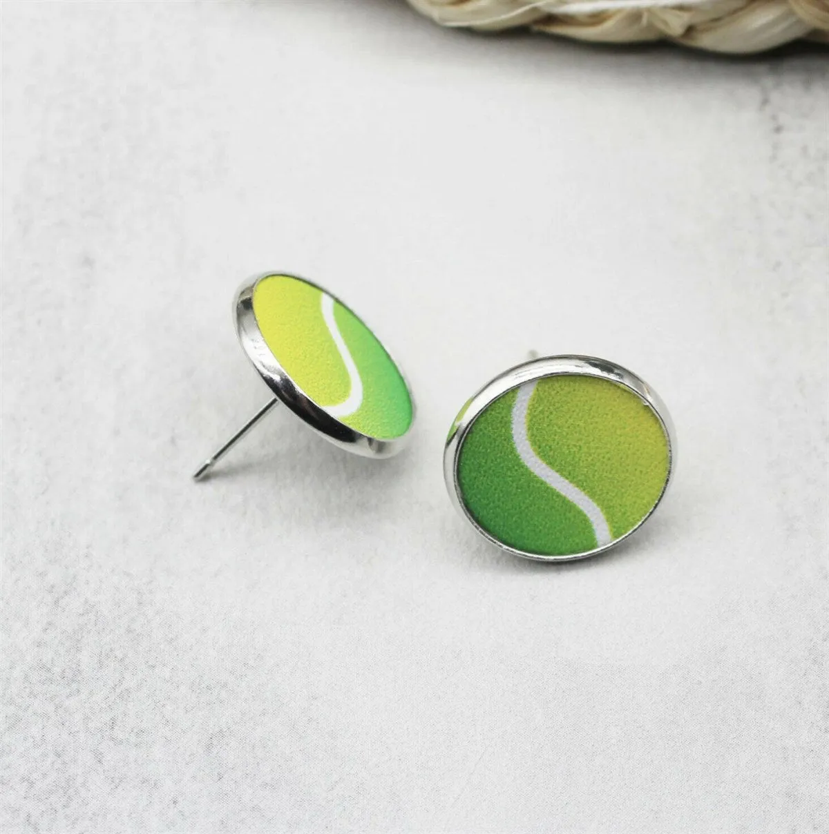 Sports Leather Stud Earrings
