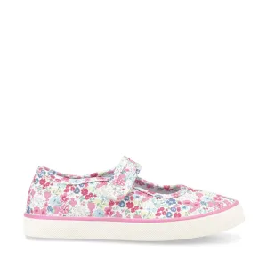 Start Rite Blossom - Pink Riptape Canvas Shoe