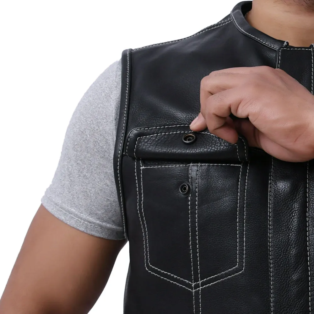 SUNRISE - Motorcycle Leather Vest