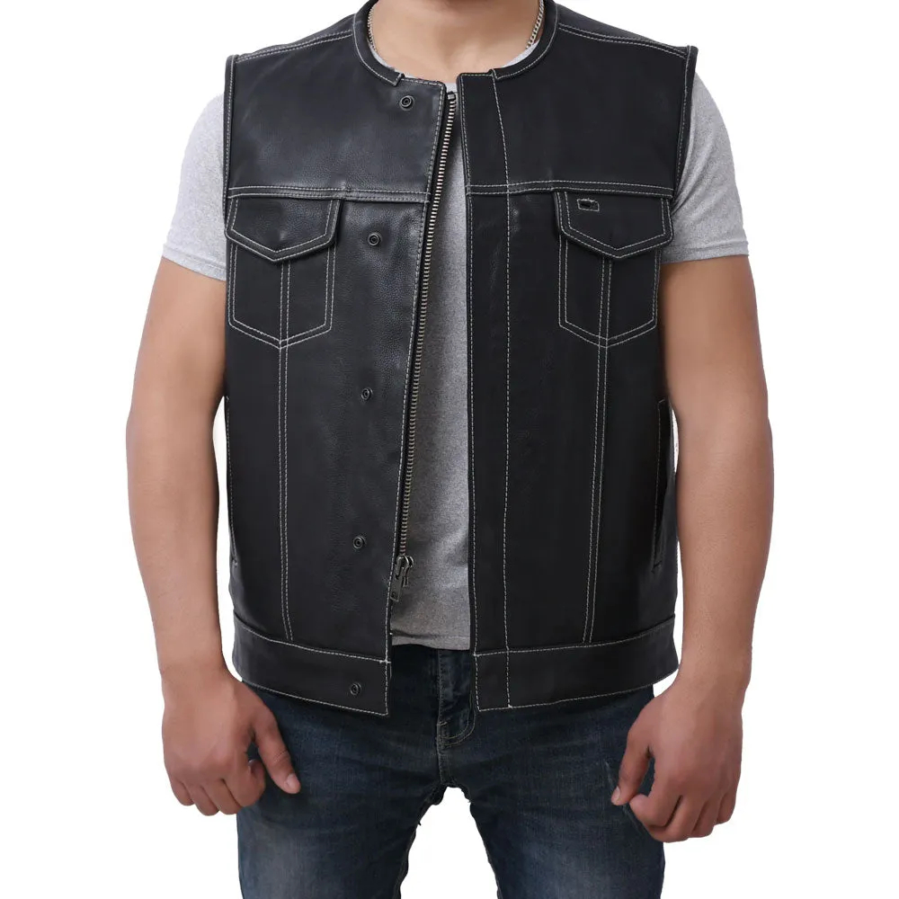 SUNRISE - Motorcycle Leather Vest