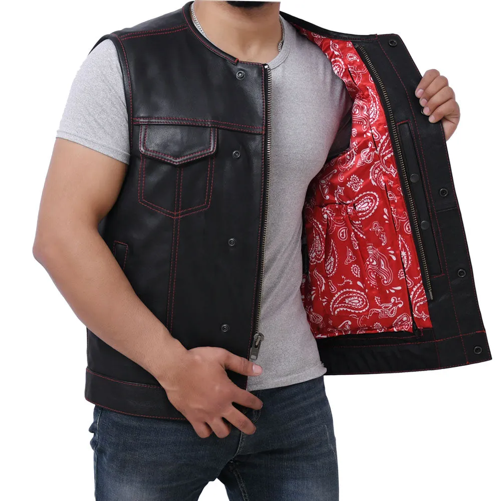 SUNRISE - Motorcycle Leather Vest
