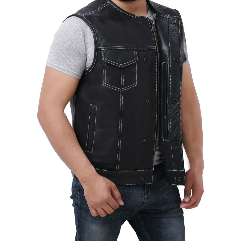 SUNRISE - Motorcycle Leather Vest