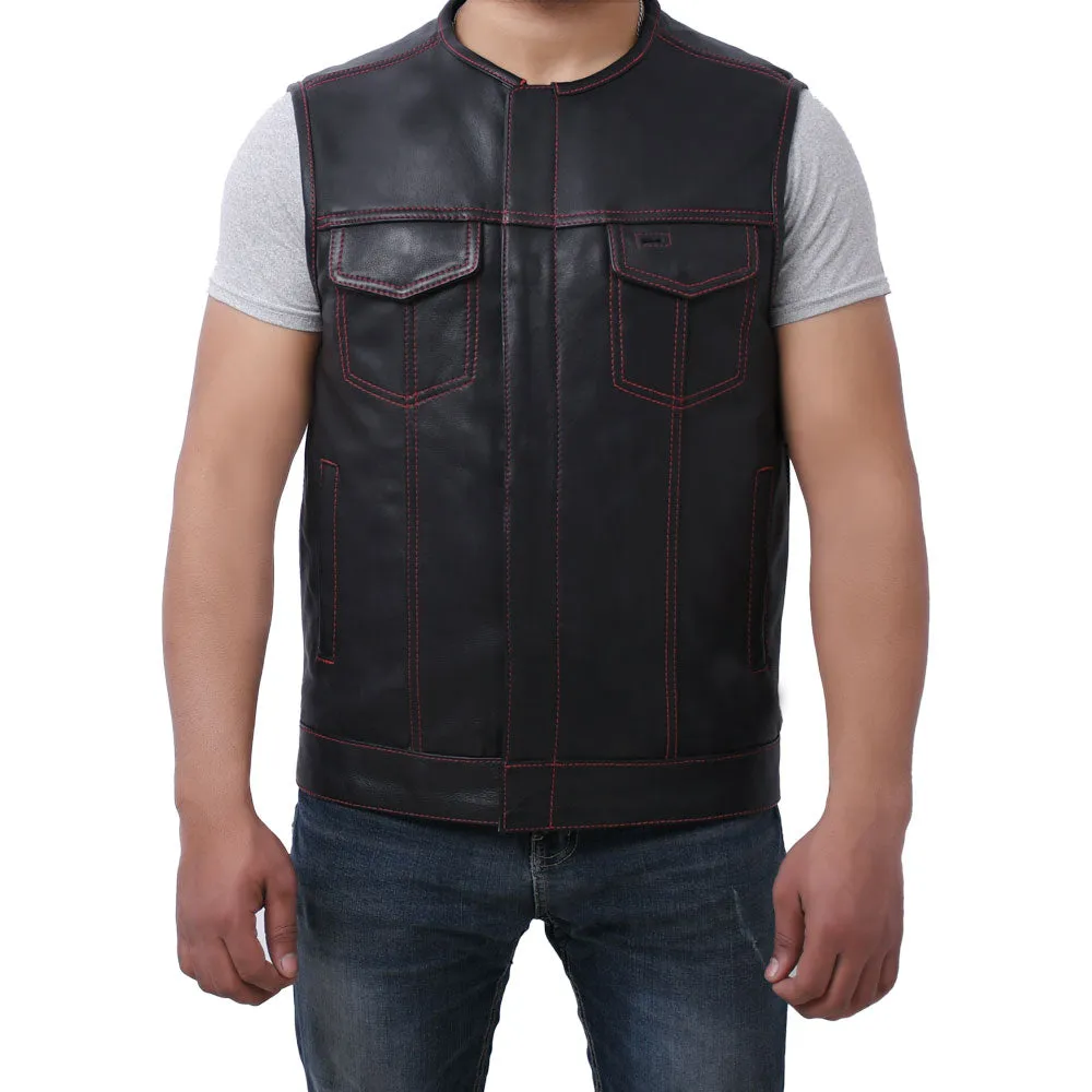 SUNRISE - Motorcycle Leather Vest