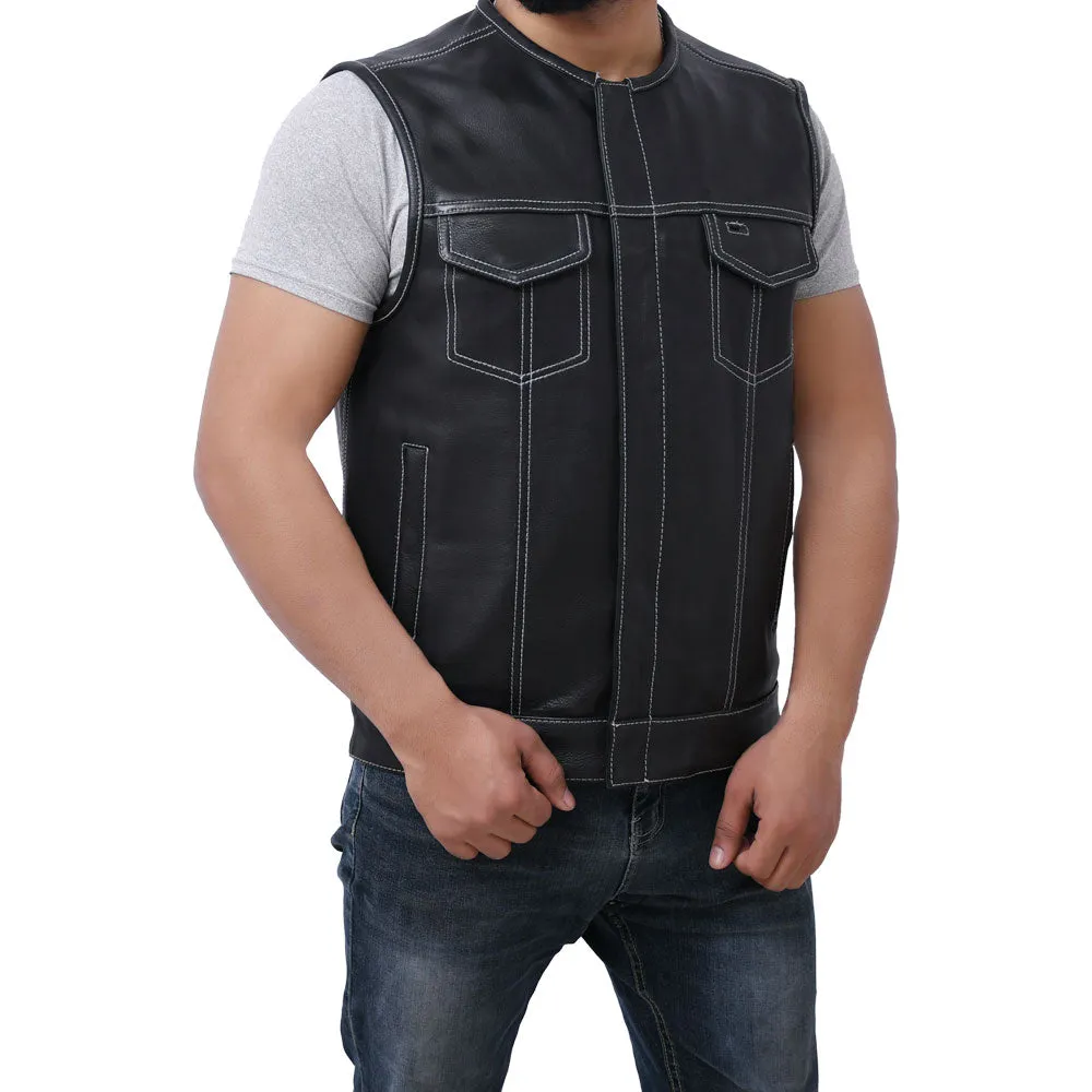 SUNRISE - Motorcycle Leather Vest
