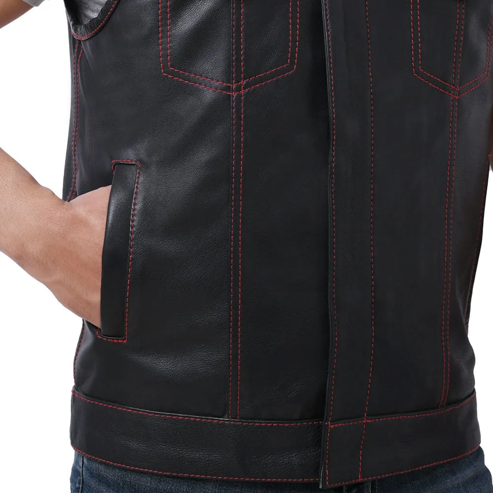 SUNRISE - Motorcycle Leather Vest