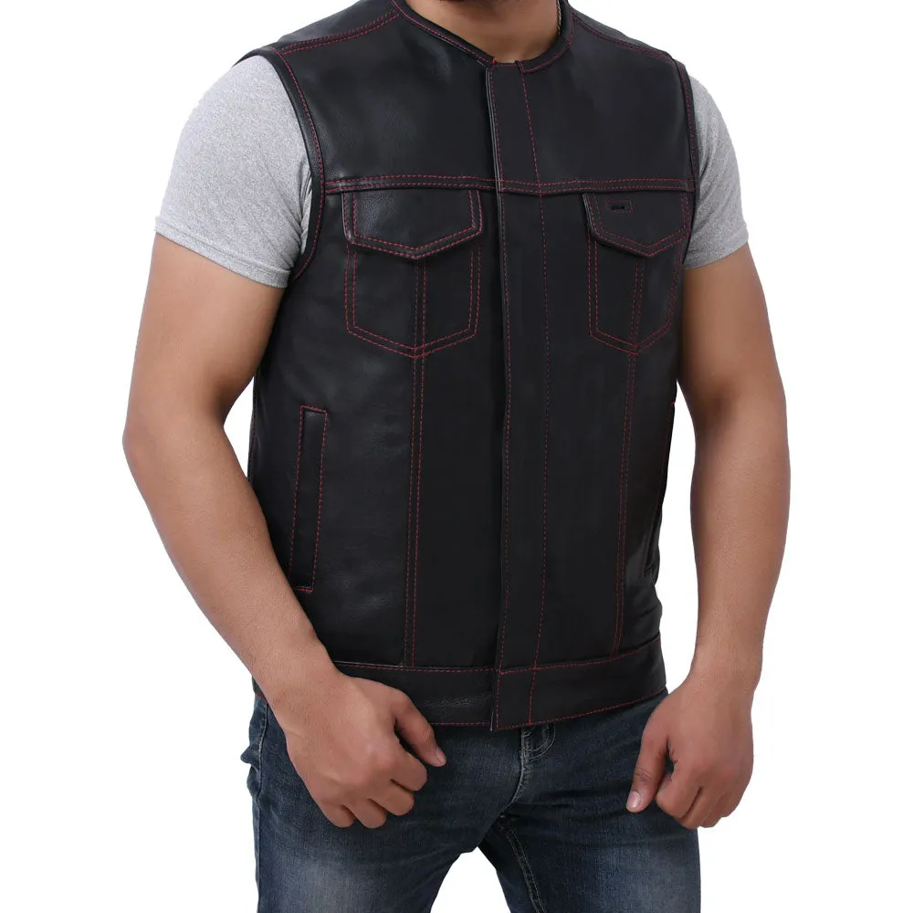 SUNRISE - Motorcycle Leather Vest