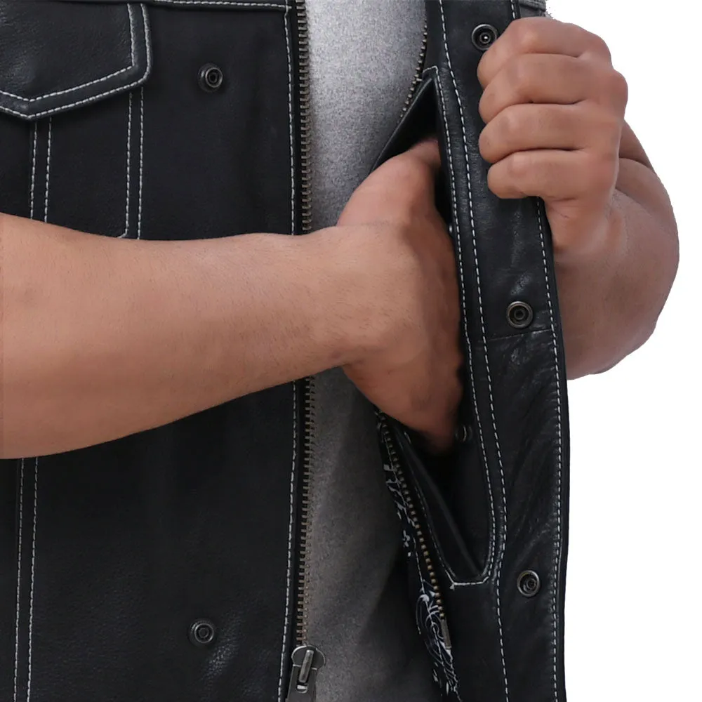 SUNRISE - Motorcycle Leather Vest