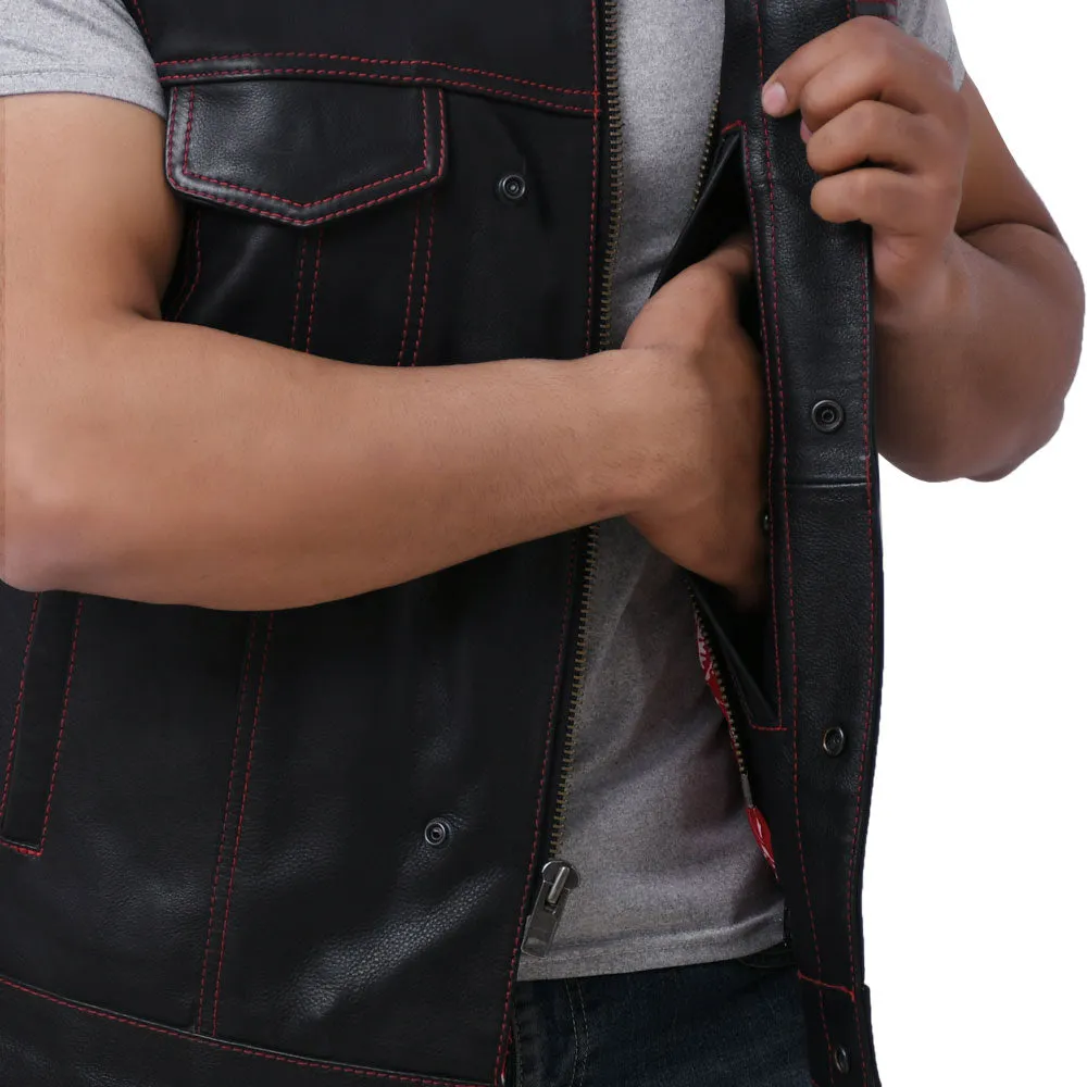SUNRISE - Motorcycle Leather Vest