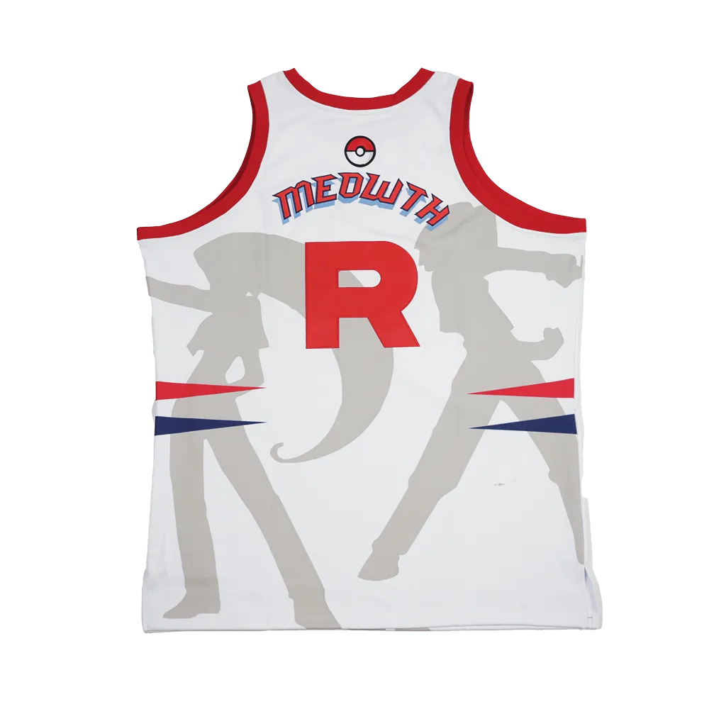 TEAM ROCKET BASKETBALL JERSEY (WHITE)
