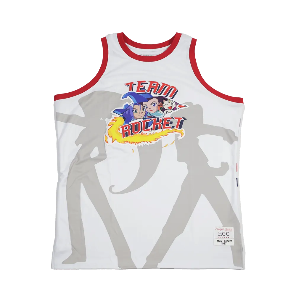 TEAM ROCKET BASKETBALL JERSEY (WHITE)