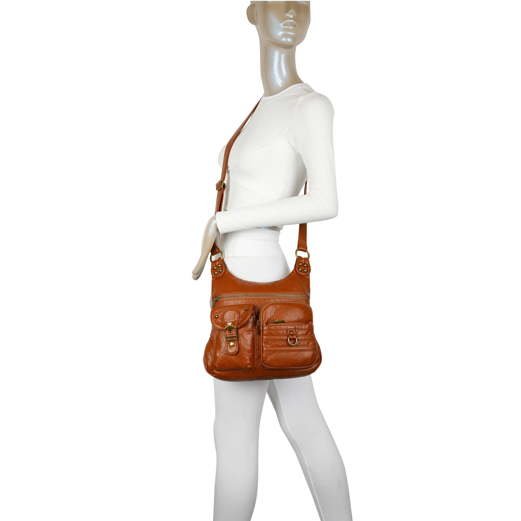 The Aria Crossbody - Brown