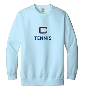 The Citadel Block C Sports, Tennis, Embroidered Unisex Comfort Colors ® Ring Spun Crewneck Sweatshirt