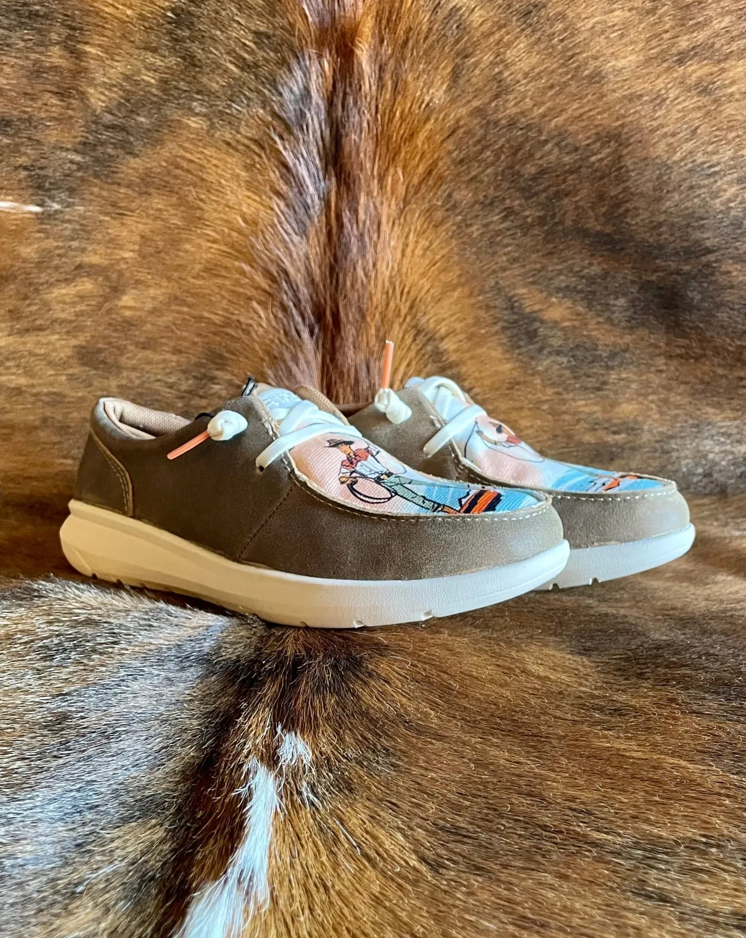 The Hilo (Brown bomber/Surfing Paniolo Print)
