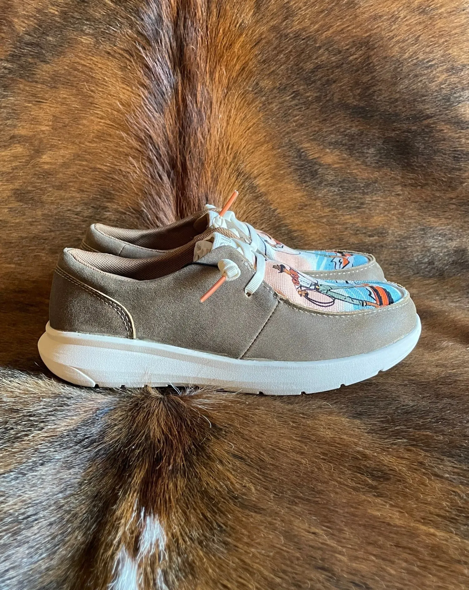 The Hilo (Brown bomber/Surfing Paniolo Print)