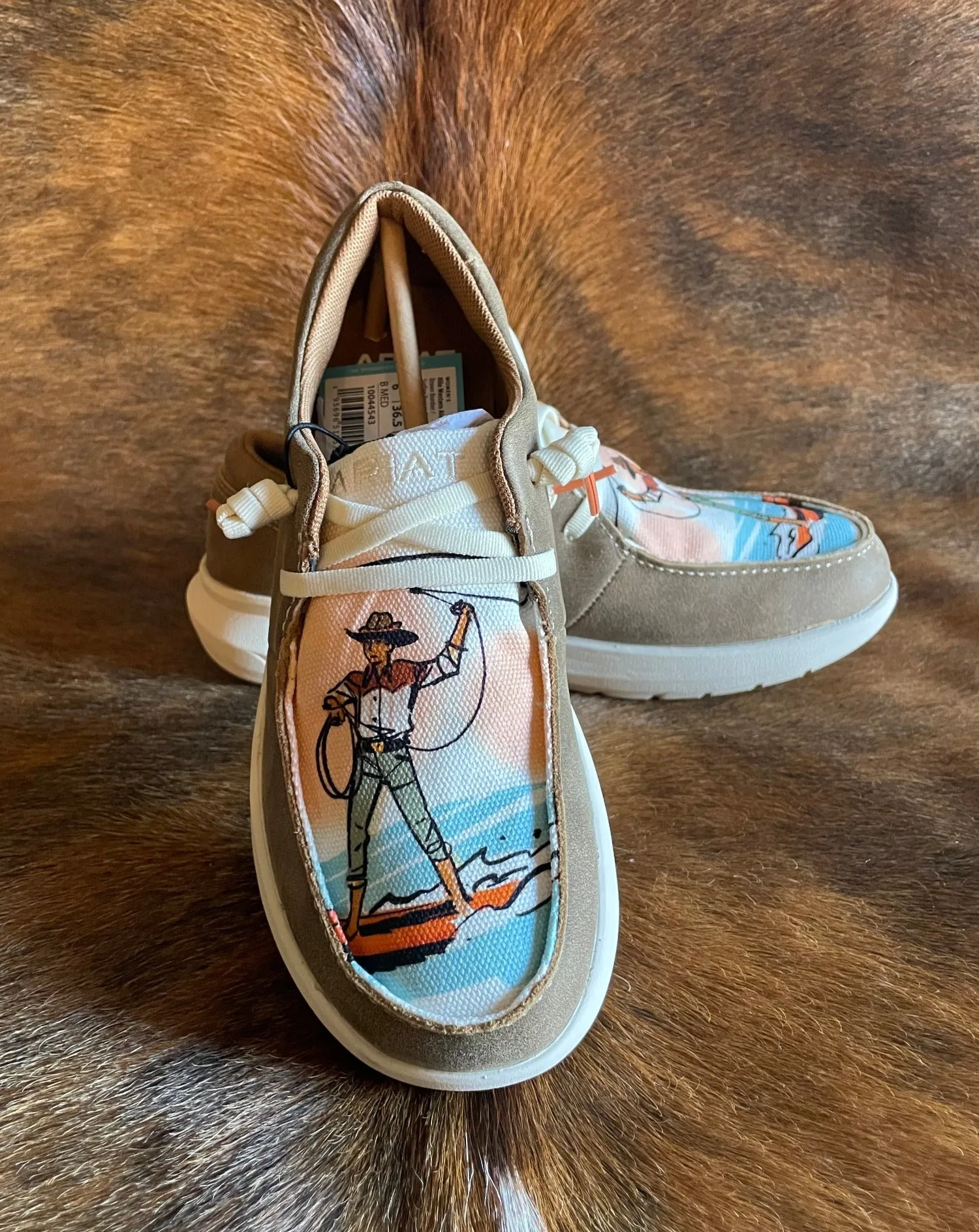 The Hilo (Brown bomber/Surfing Paniolo Print)