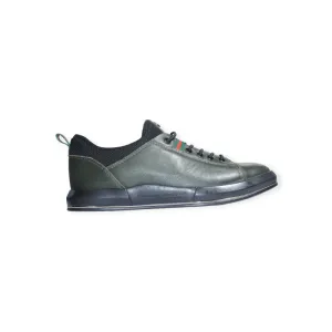 The Marcomen Casual Leather Shoes Green