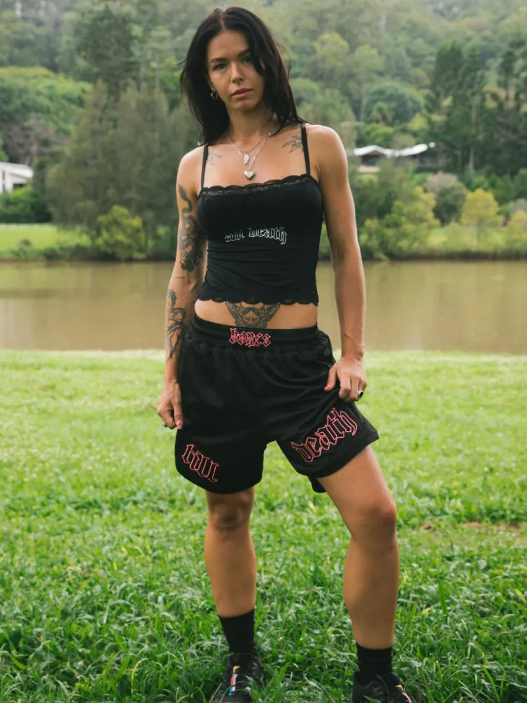 TILL DEATH BALLER SHORTS - BLACK