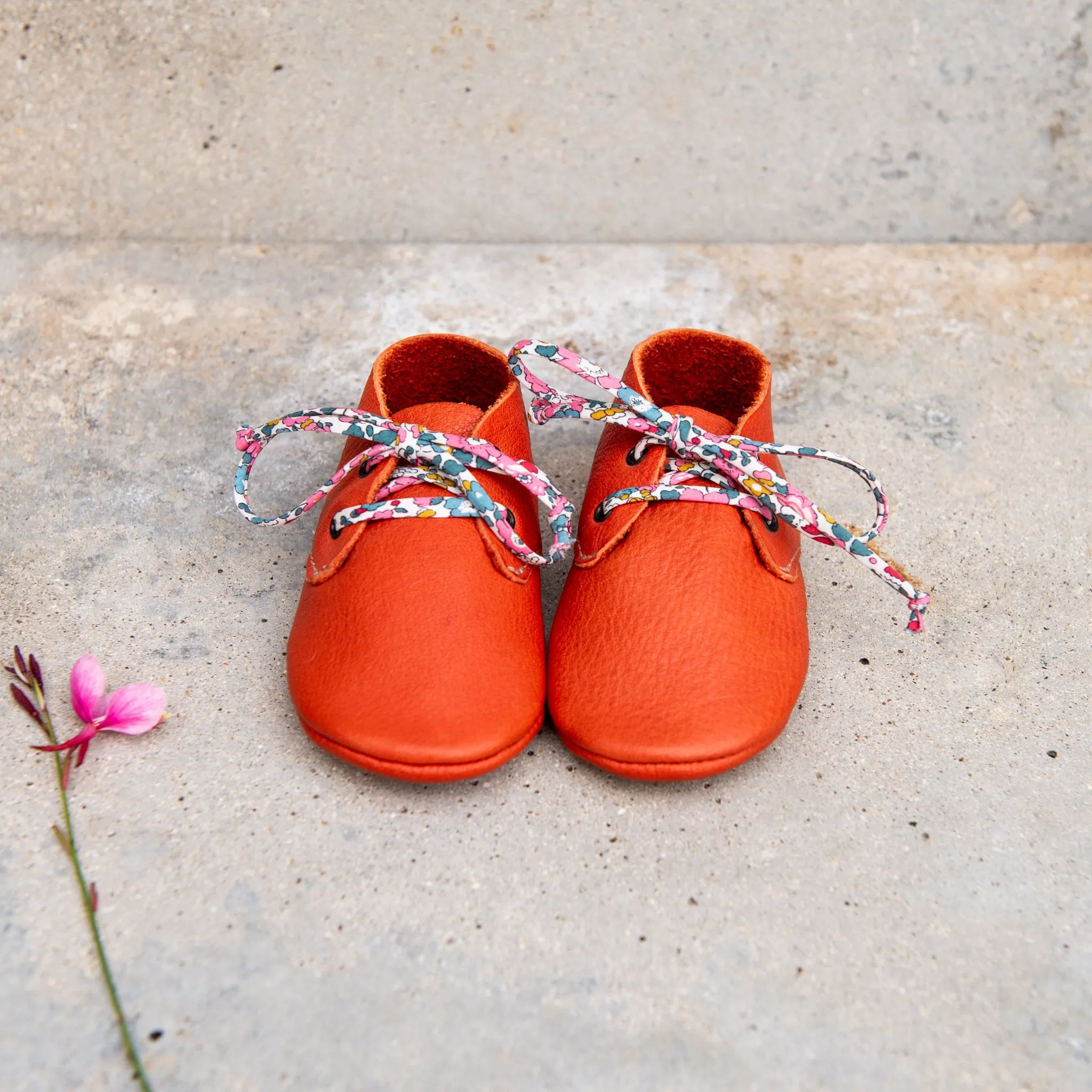 TOMATO TRAVELLERS WITH LIBERTY PRINT LACES
