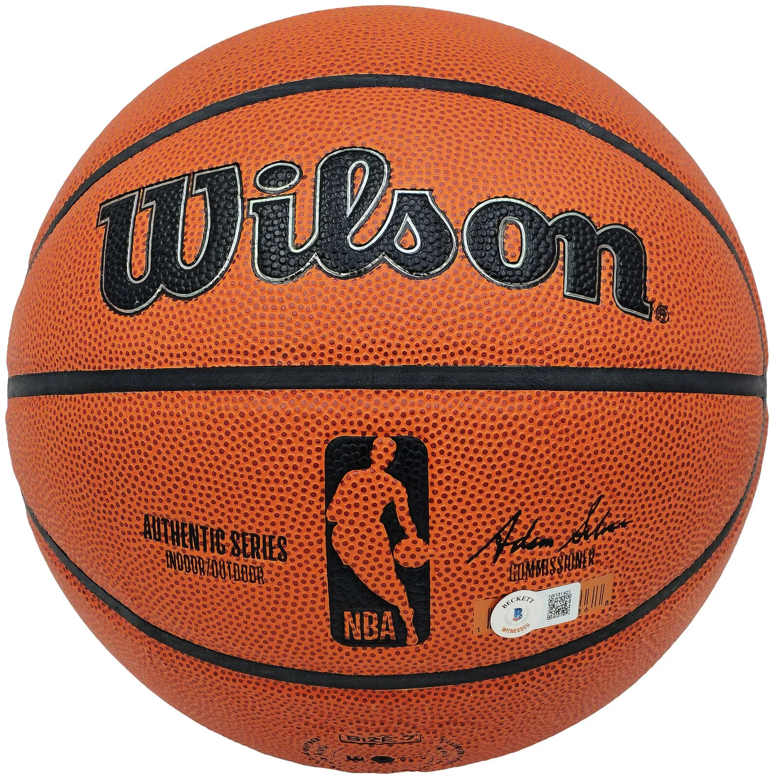 TONY PARKER AUTOGRAPHED AUTHENTIC IO BASKETBALL SPURS BECKETT 222838